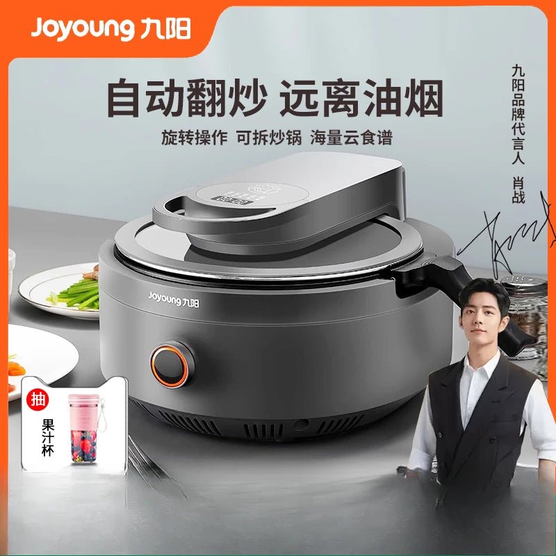 Machine de Cuisson Multifonction Intelligente Automatique 220V - Poêle Électrique et Wok pour Cuisine Domestique - Cuisine Chez Nadine
