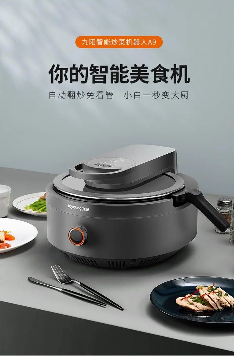 Machine de Cuisson Multifonction Intelligente Automatique 220V - Poêle Électrique et Wok pour Cuisine Domestique - Cuisine Chez Nadine