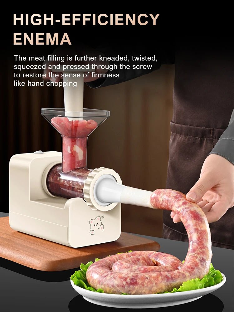 Machine Électrique à Saucisses Automatique 220V - Poussoir à Saucisses pour Usage Domestique et Commercial - Cuisine Chez Nadine