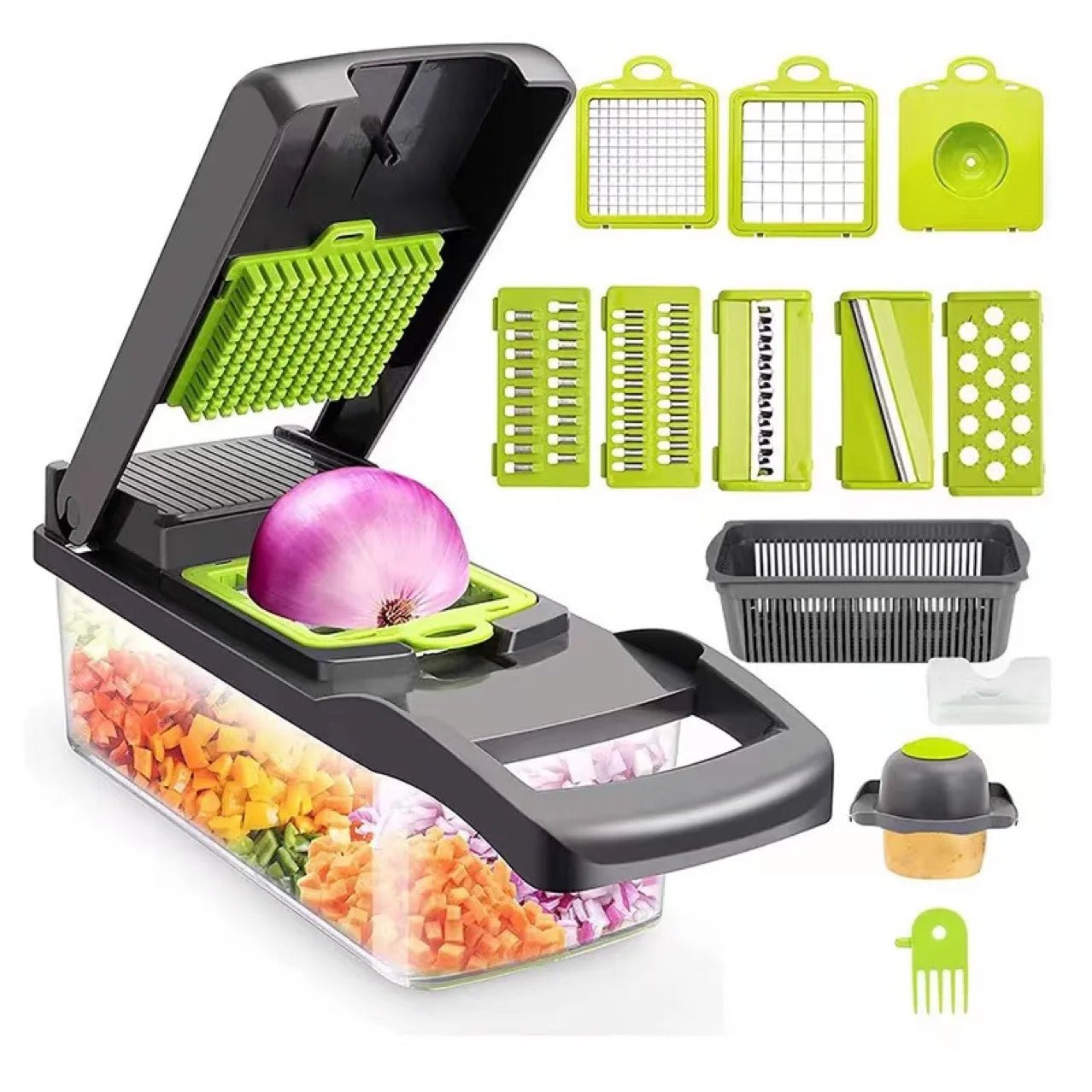 Mandoline Multifonction de Cuisine - Coupe - Légumes Professionnel Tout - en - Un - Cuisine Chez Nadine