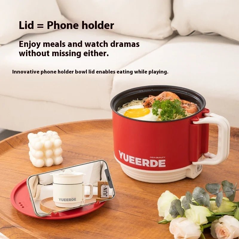 Marmite Électrique Portable Chauffante 1,5L avec Couvercle - Cuiseur Rapide Multifonction à Contrôle Automatique de Température - Cuisine Chez Nadine