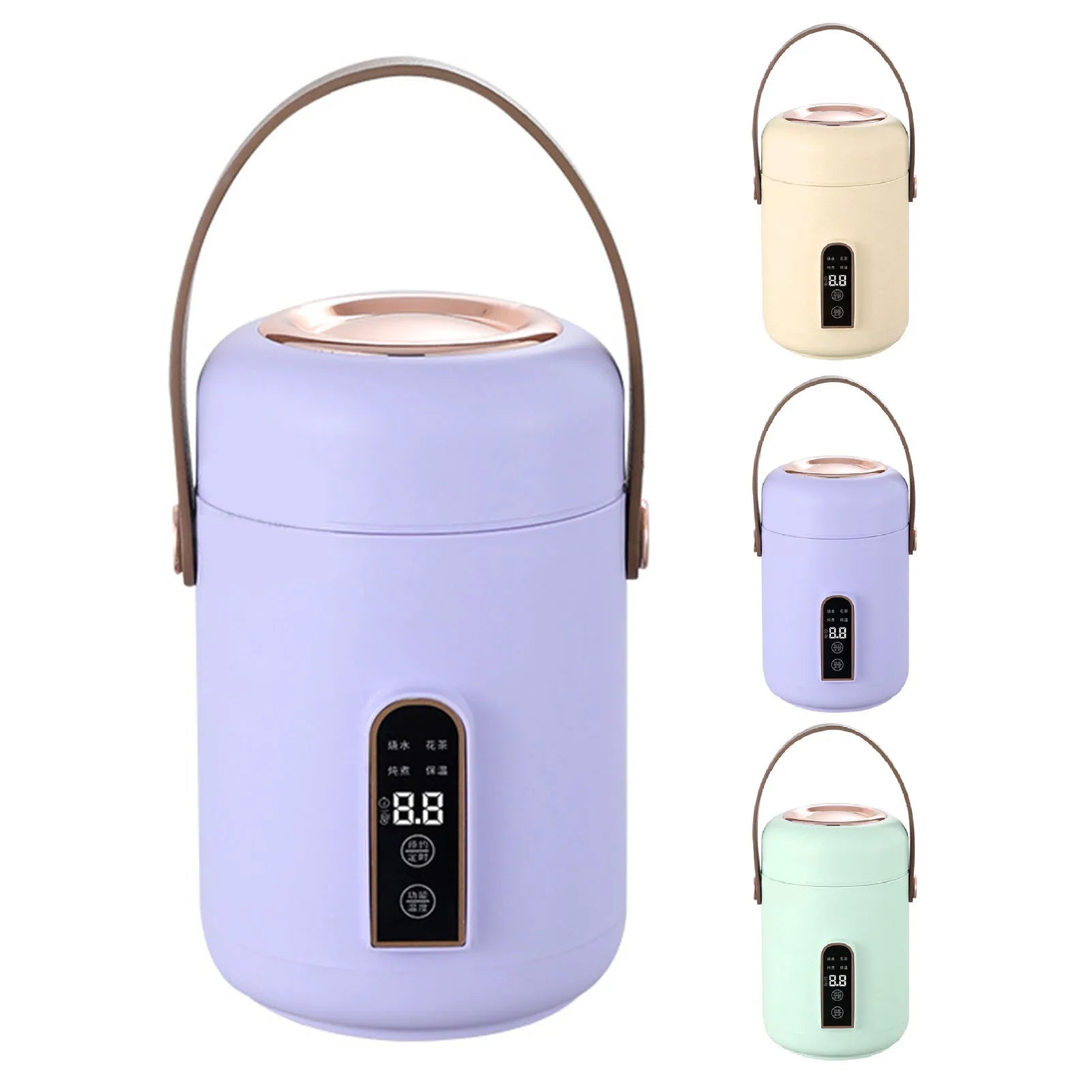 Mini Cuiseur à Riz Électrique Portable Multifonction 220V - Marmite Isolée pour Soupes, Porridge et Mijotés 1 - 2L - Cuisine Chez Nadine