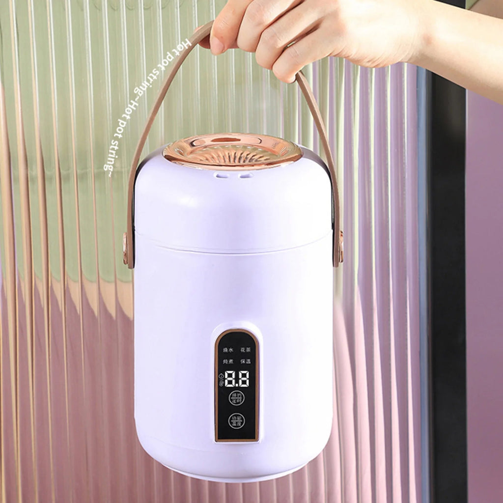 Mini Cuiseur à Riz Électrique Portable Multifonction 220V - Marmite Isolée pour Soupes, Porridge et Mijotés 1 - 2L - Cuisine Chez Nadine