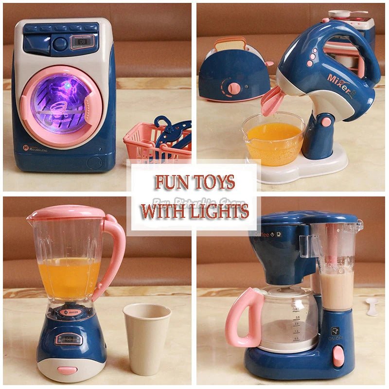 Mini Électroménager Jouet Kawaii - Jeu d'Imitation avec Lumière et Son - Cuisine Chez Nadine