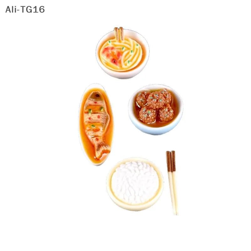 Miniatures de plats chinois 1/12 pour maison de poupée - Modèles d'aliments, décoration de cuisine, ornements de salle à manger DIY - Cuisine Chez Nadine