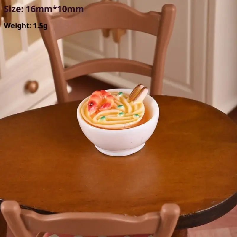 Miniatures de plats chinois pour maison de poupée 1/12 - Modèles de nourriture en métal KittenBaby pour décoration cuisine et salle à manger DIY - Cuisine Chez Nadine