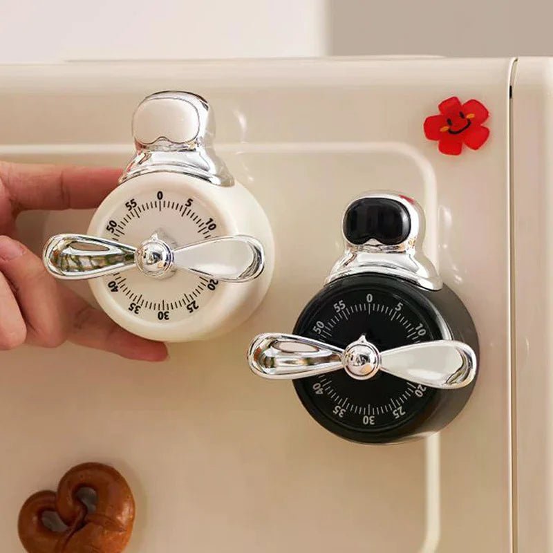 Minuteur de Cuisine Magnétique Vintage avec Compte à Rebours de 60 Minutes et Alarme Sonore - Minuteur pour Cuisson et Bureau - Cuisine Chez Nadine