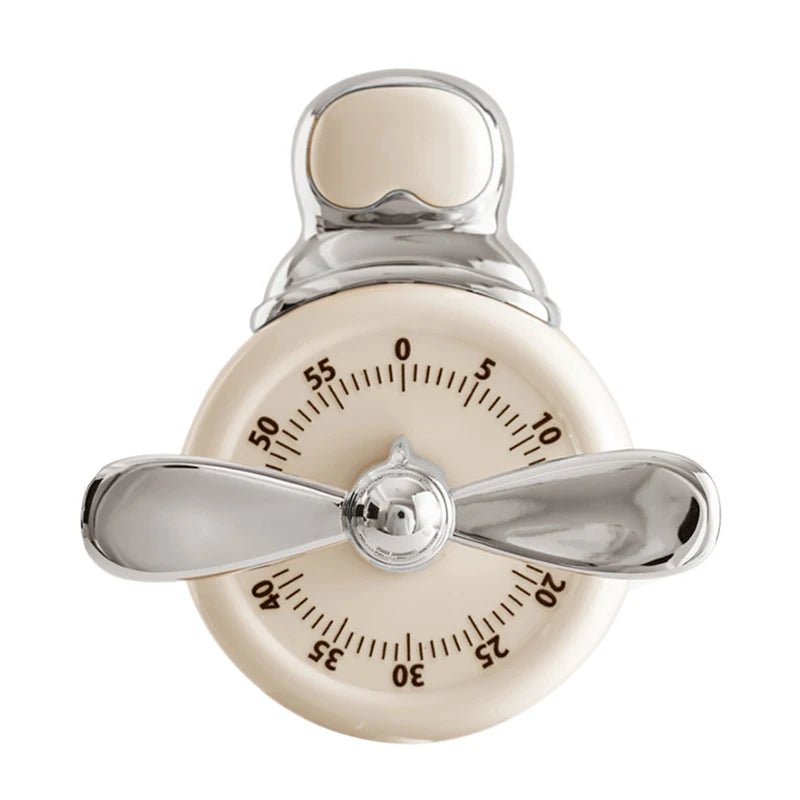 Minuteur de Cuisine Magnétique Vintage avec Compte à Rebours de 60 Minutes et Alarme Sonore - Minuteur pour Cuisson et Bureau - Cuisine Chez Nadine