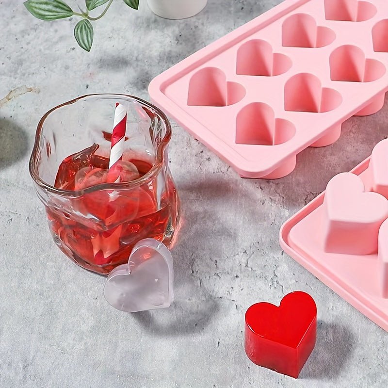 Moule en silicone en forme de cœur - Multifonctionnel pour glaçons, chocolats, puddings et bonbons - Cuisine Chez Nadine