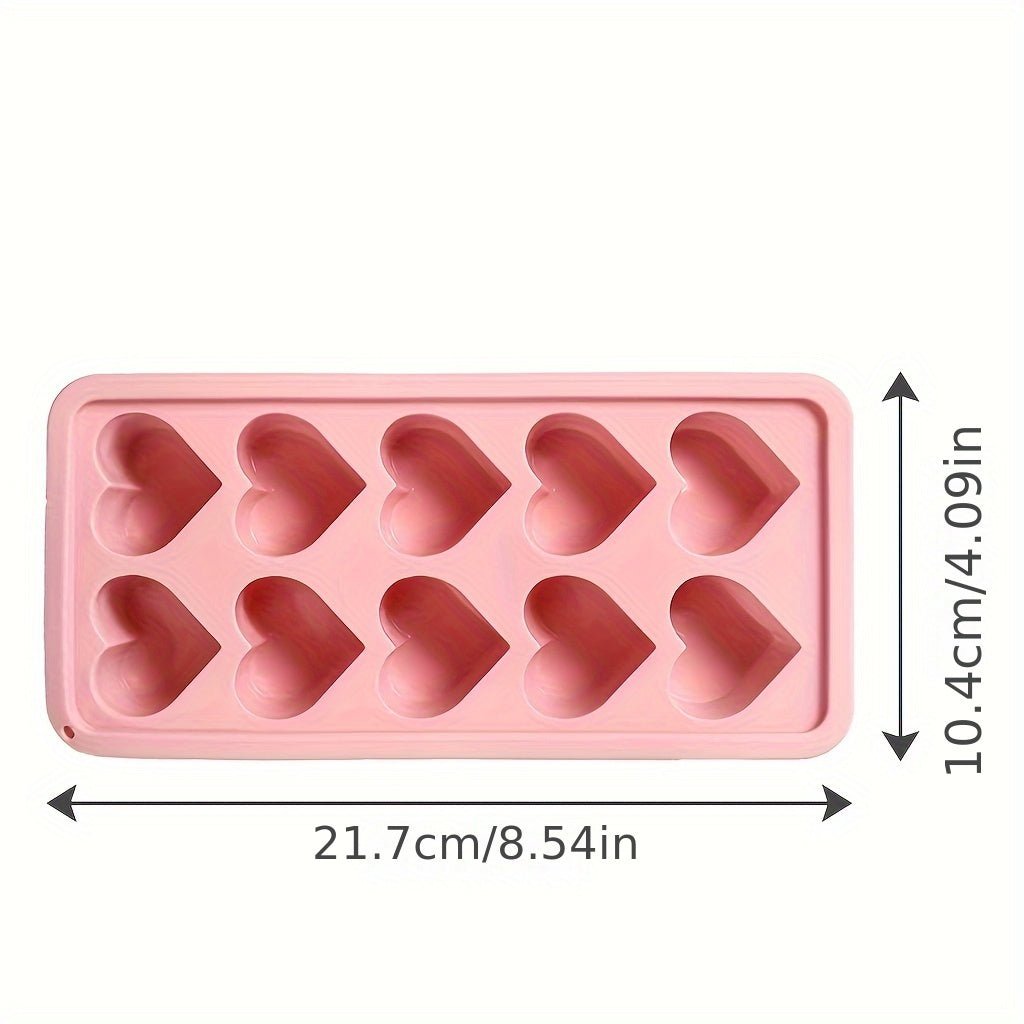 Moule en silicone en forme de cœur - Multifonctionnel pour glaçons, chocolats, puddings et bonbons - Cuisine Chez Nadine
