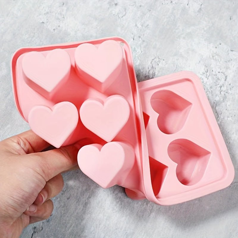 Moule en silicone en forme de cœur - Multifonctionnel pour glaçons, chocolats, puddings et bonbons - Cuisine Chez Nadine