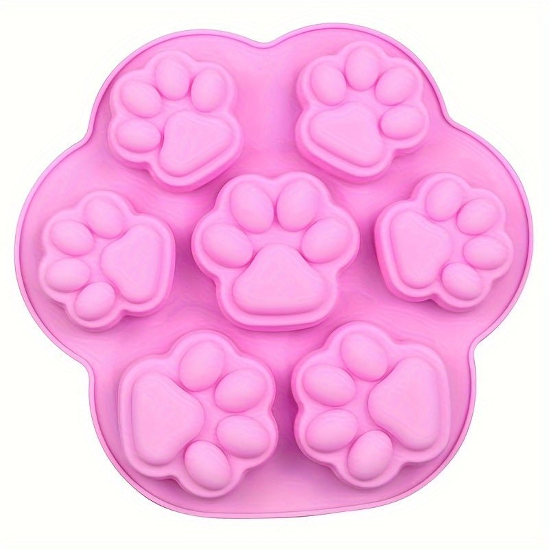 Moule en silicone pattes de chat et chien - Qualité alimentaire pour chocolats, glaçons et cupcakes - Cuisine Chez Nadine