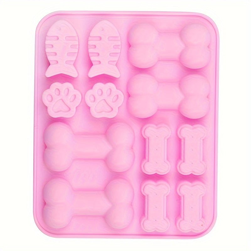 Moule en silicone pattes de chat et chien - Qualité alimentaire pour chocolats, glaçons et cupcakes - Cuisine Chez Nadine
