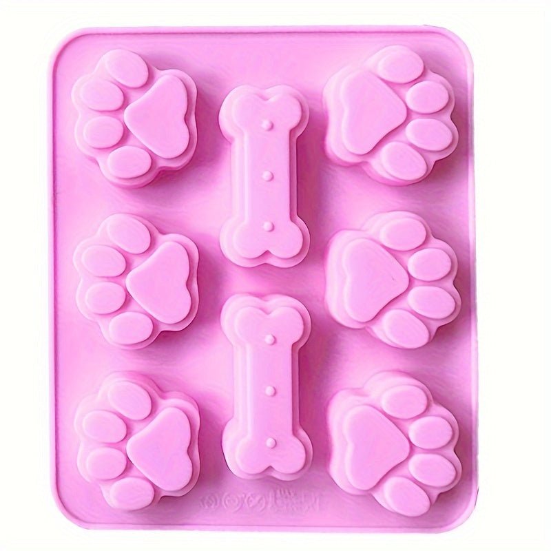 Moule en silicone pattes de chat et chien - Qualité alimentaire pour chocolats, glaçons et cupcakes - Cuisine Chez Nadine