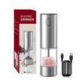 Moulin électrique rechargeable pour sel et poivre - Design Rose - Sans fil avec batterie lithium - Broyeur automatique pour cuisine - Cuisine Chez Nadine