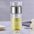 NOUVEAU 2026 Bouteille Infuseur à Thé Verre Borosilicate 420ML Double Paroi Isolée Chaud Froid - Cuisine Chez Nadine