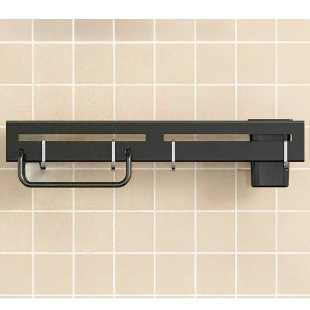Organisateur de Cuisine Mural en Acier Inoxydable - Support Couteaux Multifonction Rangement Cuillères Fourchettes Ustensiles 50cm - Cuisine Chez Nadine