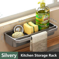 Organisateur d'Évier Auto - Drainant - Porte - Éponge et Rangement Accessoires Cuisine en ABS - Cuisine Chez Nadine