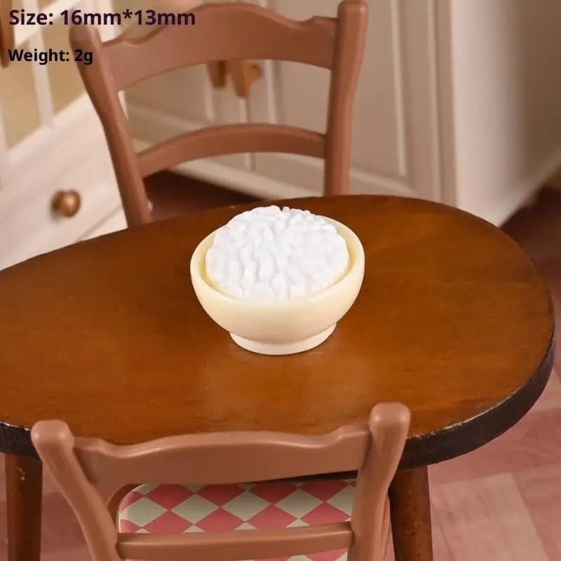 Ornements miniatures de plats chinois pour maison de poupée 1/12 - Modèles de nourriture en résine pour décoration cuisine et salle à manger DIY - Cuisine Chez Nadine