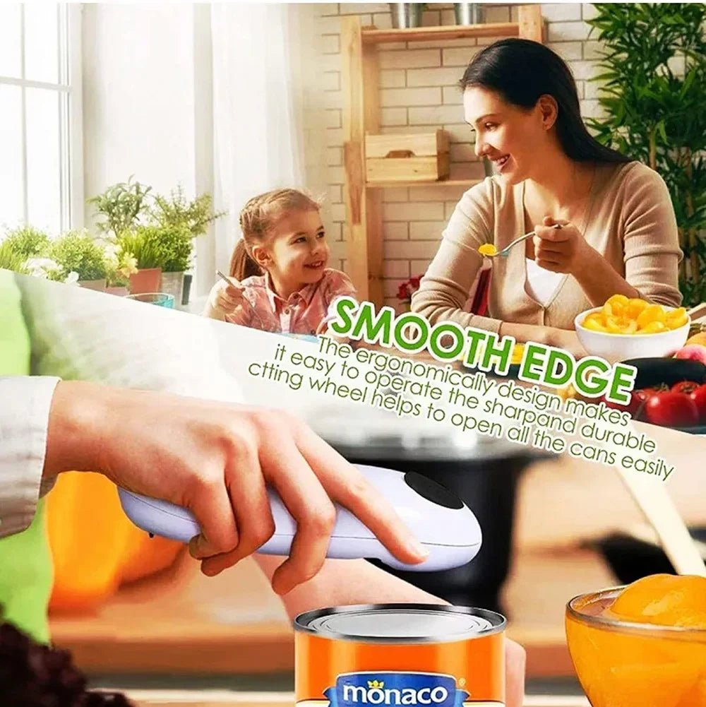 Ouvre - Boîte Électrique Automatique - Bords Lisses pour Personnes Âgées et Arthrite - Cuisine Chez Nadine
