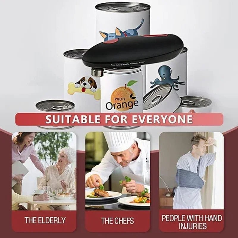 Ouvre - Boîte Électrique Automatique - Fonctionne sur Piles, Un Seul Toucher - Cuisine Chez Nadine