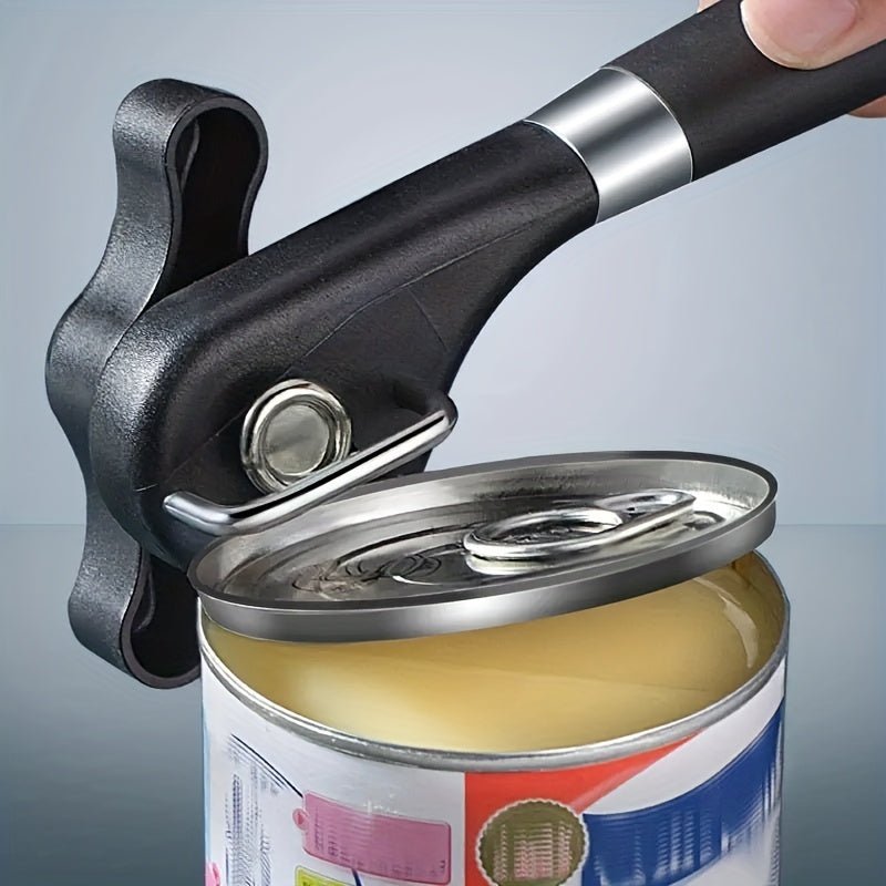 Ouvre - boîte multifonctionnel en acier inoxydable - Ouverture latérale facile - Cuisine Chez Nadine