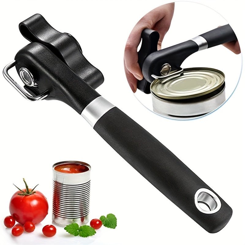 Ouvre - boîte multifonctionnel en acier inoxydable - Ouverture latérale facile - Cuisine Chez Nadine