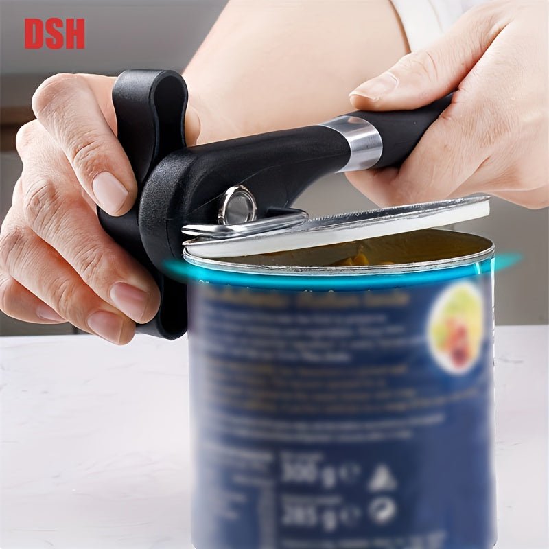 Ouvre - boîte multifonctionnel en acier inoxydable - Ouverture latérale facile - Cuisine Chez Nadine