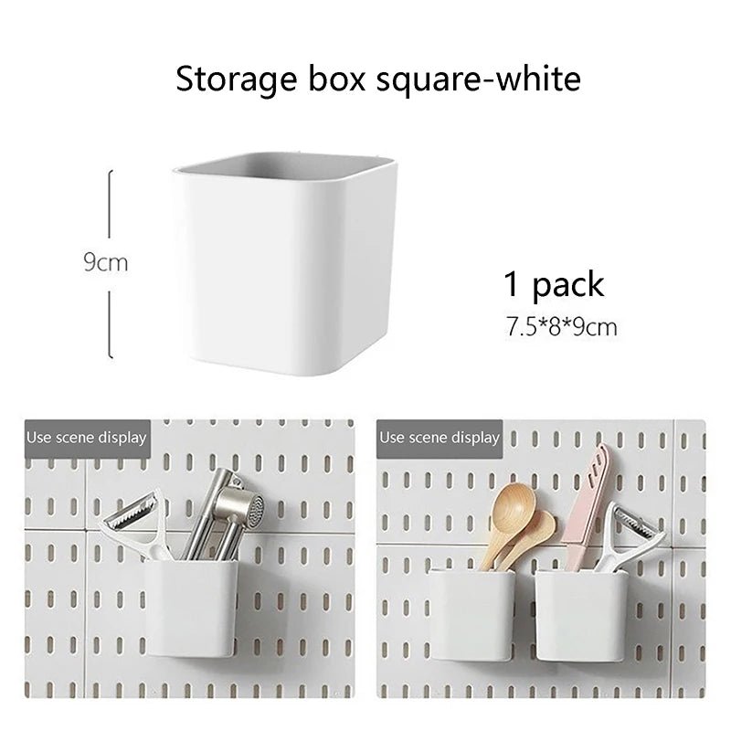 Panneau perforé mural organisateur pour cuisine et salle de bain - Kit de rangement avec accessoires pour outils - Cuisine Chez Nadine