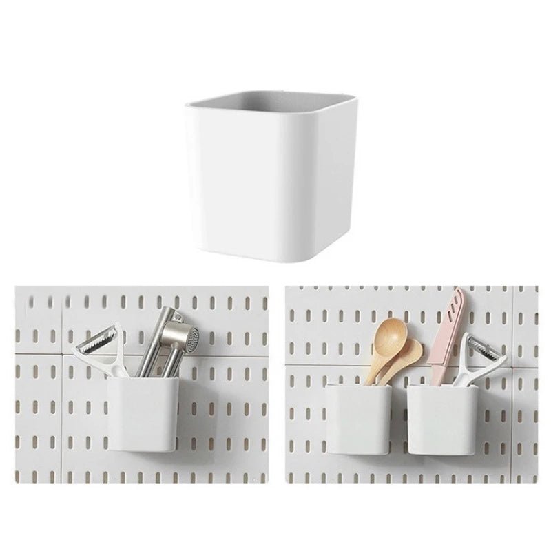 Panneau perforé mural organisateur pour cuisine et salle de bain - Kit de rangement avec accessoires pour outils - Cuisine Chez Nadine