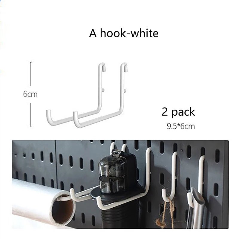 Panneau perforé mural organisateur pour cuisine et salle de bain - Kit de rangement avec accessoires pour outils - Cuisine Chez Nadine