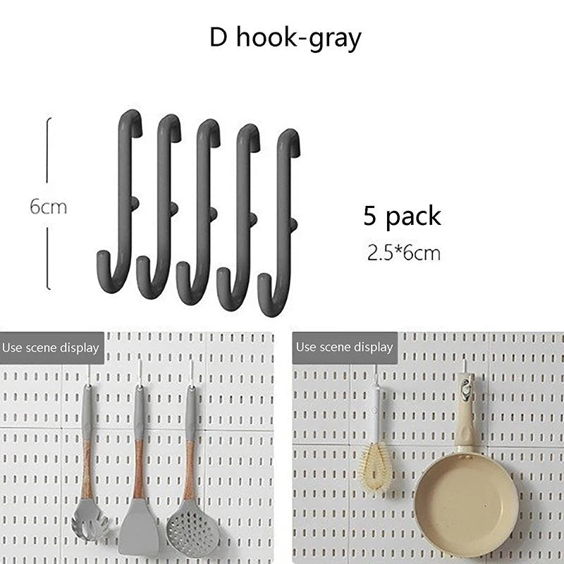Panneau perforé mural organisateur pour cuisine et salle de bain - Kit de rangement avec accessoires pour outils - Cuisine Chez Nadine