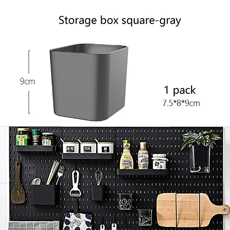 Panneau perforé mural organisateur pour cuisine et salle de bain - Kit de rangement avec accessoires pour outils - Cuisine Chez Nadine