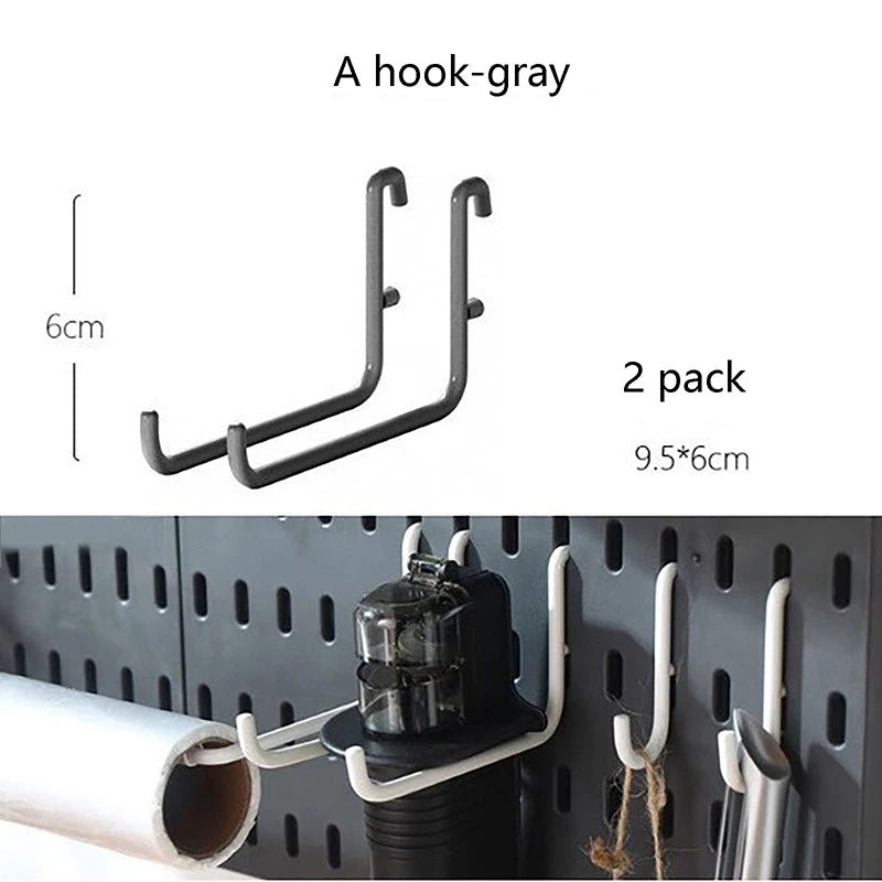 Panneau perforé mural organisateur pour cuisine et salle de bain - Kit de rangement avec accessoires pour outils - Cuisine Chez Nadine