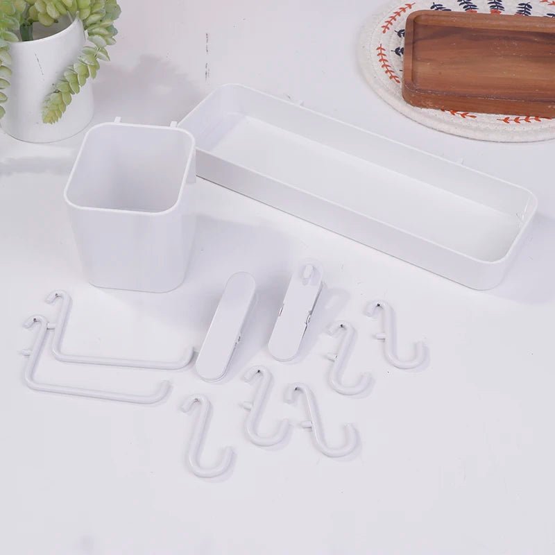 Panneau perforé mural organisateur pour cuisine et salle de bain - Kit de rangement avec accessoires pour outils - Cuisine Chez Nadine
