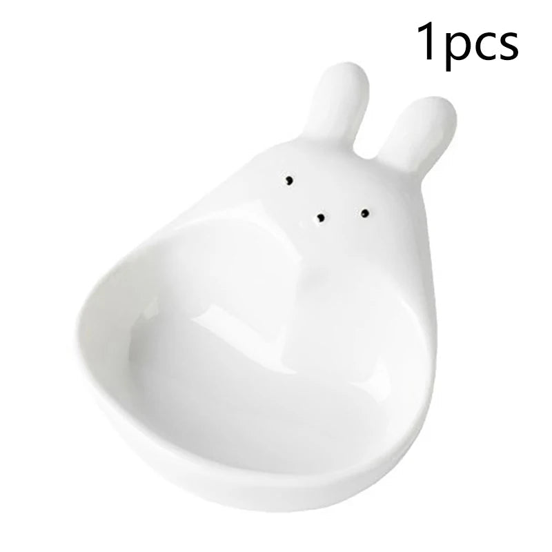 Petit bol à sauce en forme d'animal - Plat à tremper mignon en forme de lapin - Vaisselle adorable pour apéritifs et condiments - Cuisine Chez Nadine