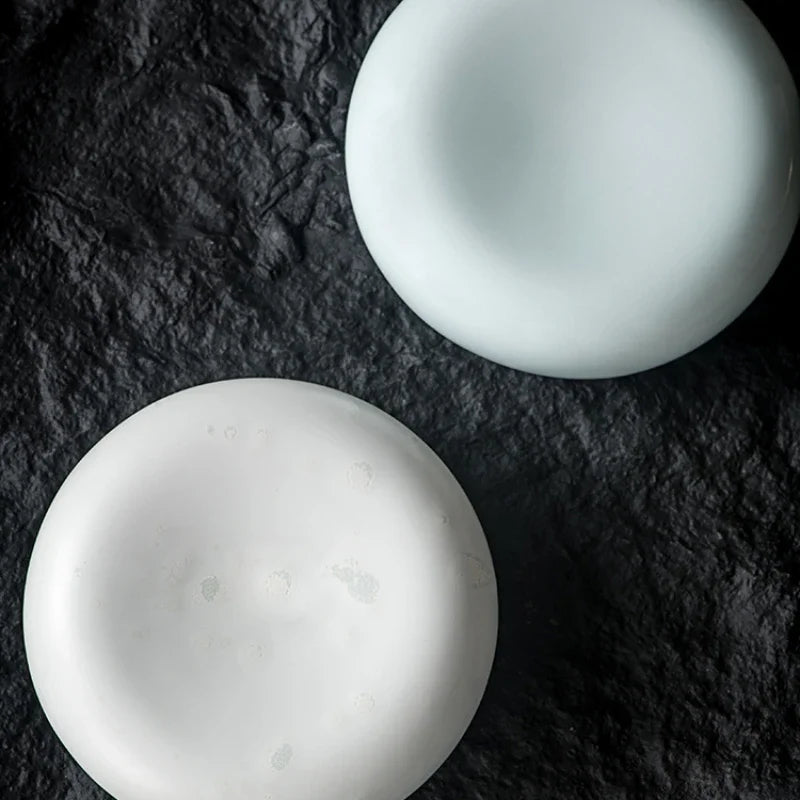 Petite assiette en céramique style français - Assiette créative pour apéritifs, desserts et cuisine occidentale - Cuisine Chez Nadine