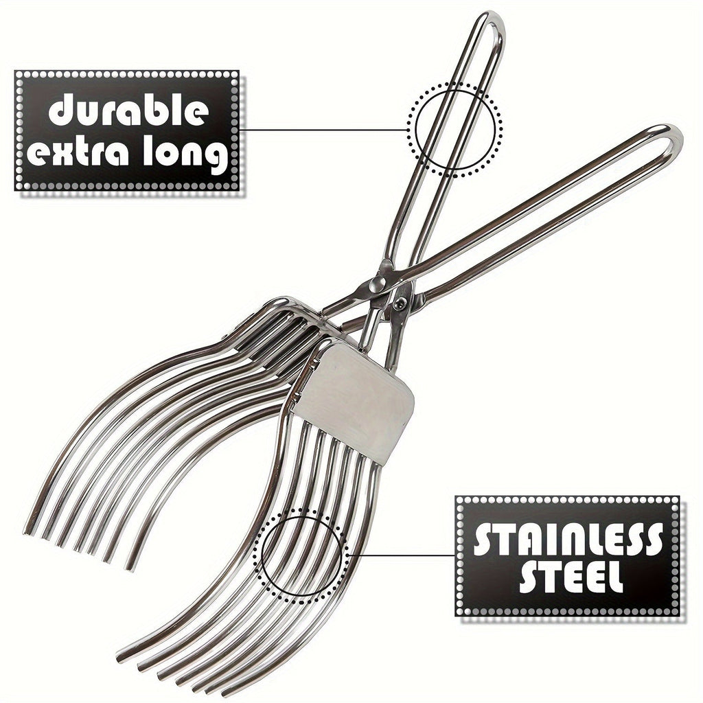 Pince de maintien pour découpe en acier inoxydable - Support pour trancher - Cuisine Chez Nadine