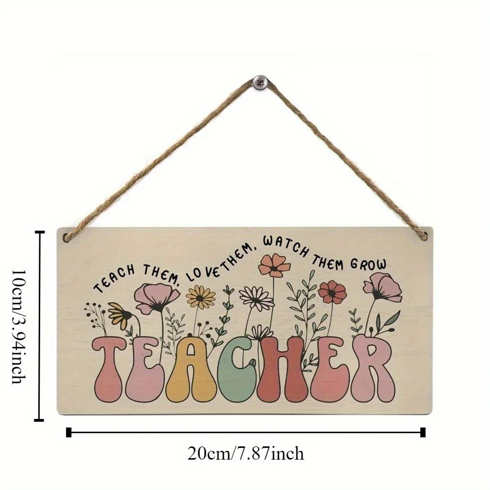 Plaque décorative murale en bois style rustique - "Cette cuisine offre nourriture, amour et joie" avec illustration florale - Cuisine Chez Nadine