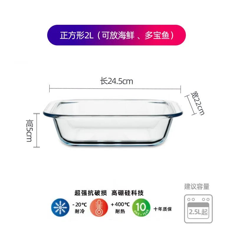Plat à Four en Verre avec Couvercle – Antiadhésif, Du Congélateur au Four, 21 Formats - Cuisine Chez Nadine