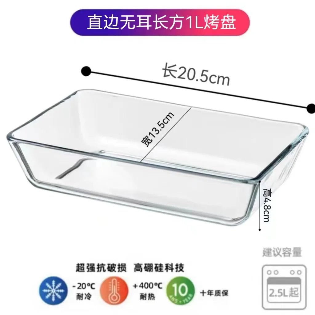 Plat à Four en Verre avec Couvercle – Antiadhésif, Du Congélateur au Four, 21 Formats - Cuisine Chez Nadine