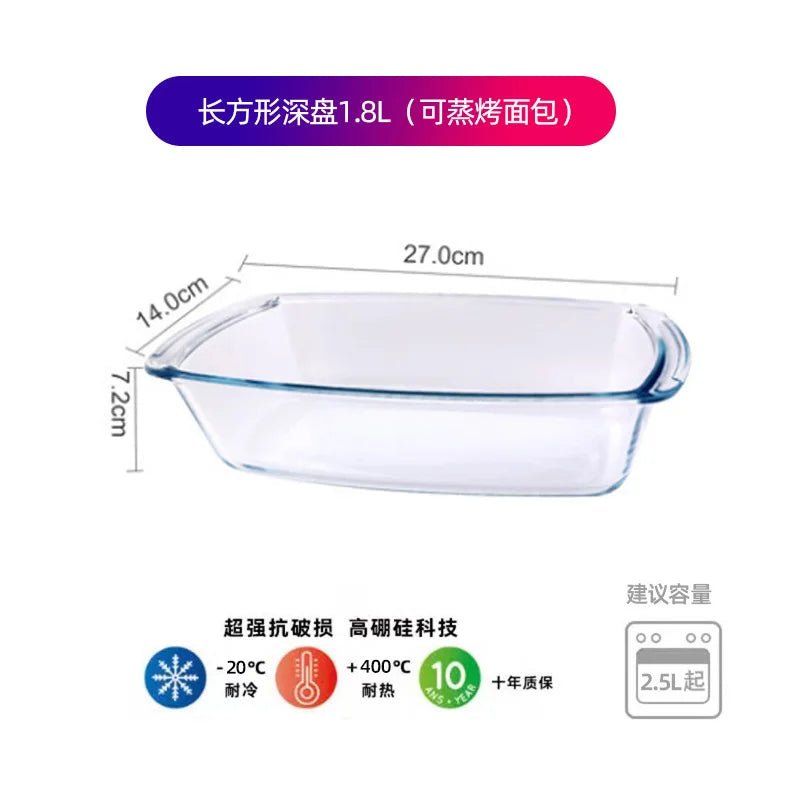 Plat à Four en Verre avec Couvercle – Antiadhésif, Du Congélateur au Four, 21 Formats - Cuisine Chez Nadine