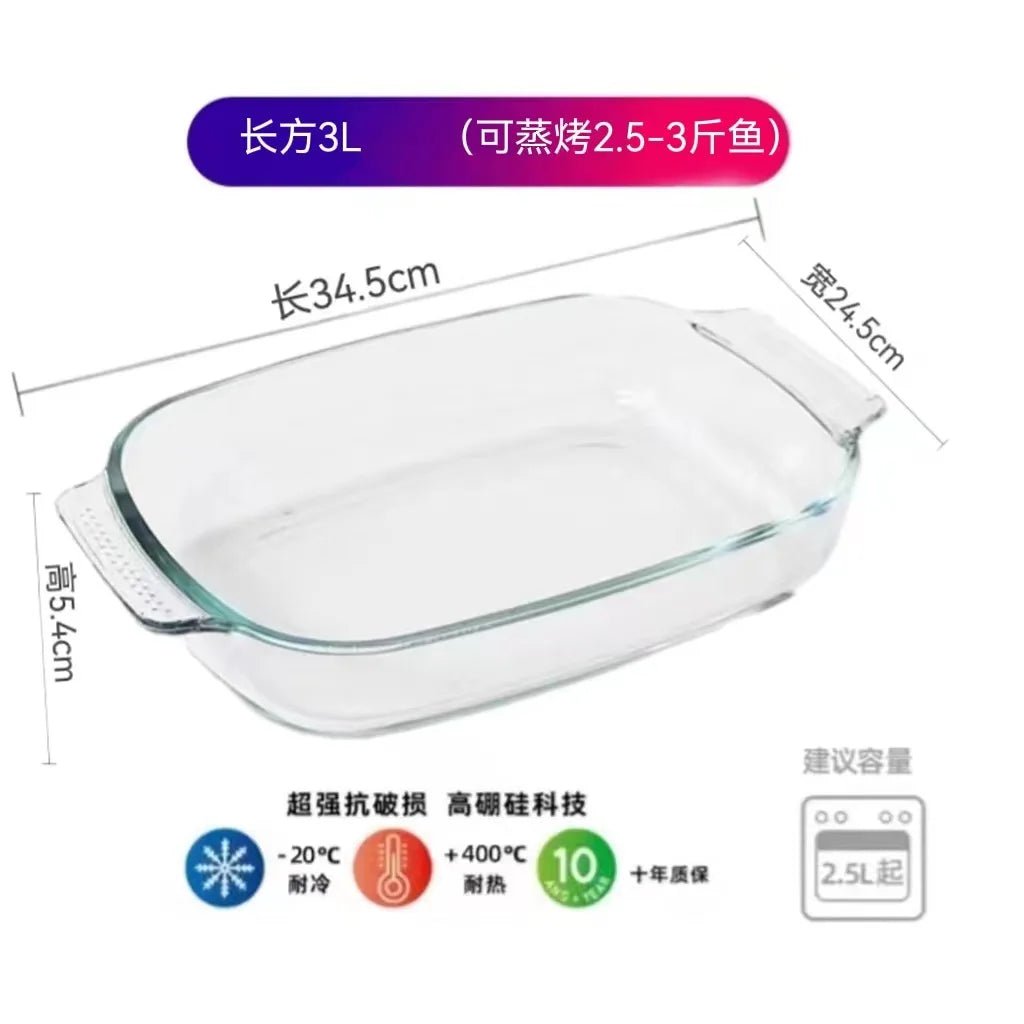 Plat à Four en Verre avec Couvercle – Antiadhésif, Du Congélateur au Four, 21 Formats - Cuisine Chez Nadine