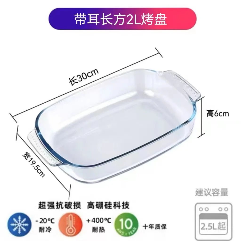 Plat à Four en Verre avec Couvercle – Antiadhésif, Du Congélateur au Four, 21 Formats - Cuisine Chez Nadine