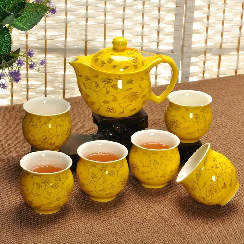 Plateau de Service en Porcelaine avec Poignées - Organiseur pour Café, Thé, Gâteaux et Collations pour Cuisine et Bureau - Cuisine Chez Nadine
