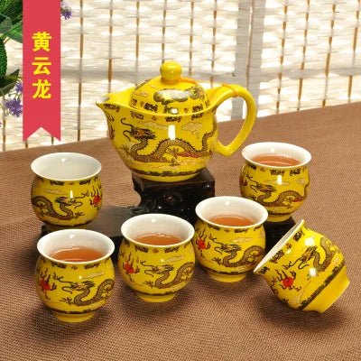 Plateau de Service en Porcelaine avec Poignées - Organiseur pour Café, Thé, Gâteaux et Collations pour Cuisine et Bureau - Cuisine Chez Nadine