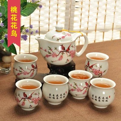 Plateau de Service en Porcelaine avec Poignées - Organiseur pour Café, Thé, Gâteaux et Collations pour Cuisine et Bureau - Cuisine Chez Nadine