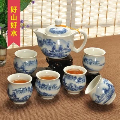 Plateau de Service en Porcelaine avec Poignées - Organiseur pour Café, Thé, Gâteaux et Collations pour Cuisine et Bureau - Cuisine Chez Nadine