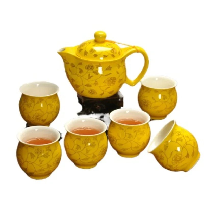 Plateau de Service en Porcelaine avec Poignées - Organiseur pour Café, Thé, Gâteaux et Collations pour Cuisine et Bureau - Cuisine Chez Nadine