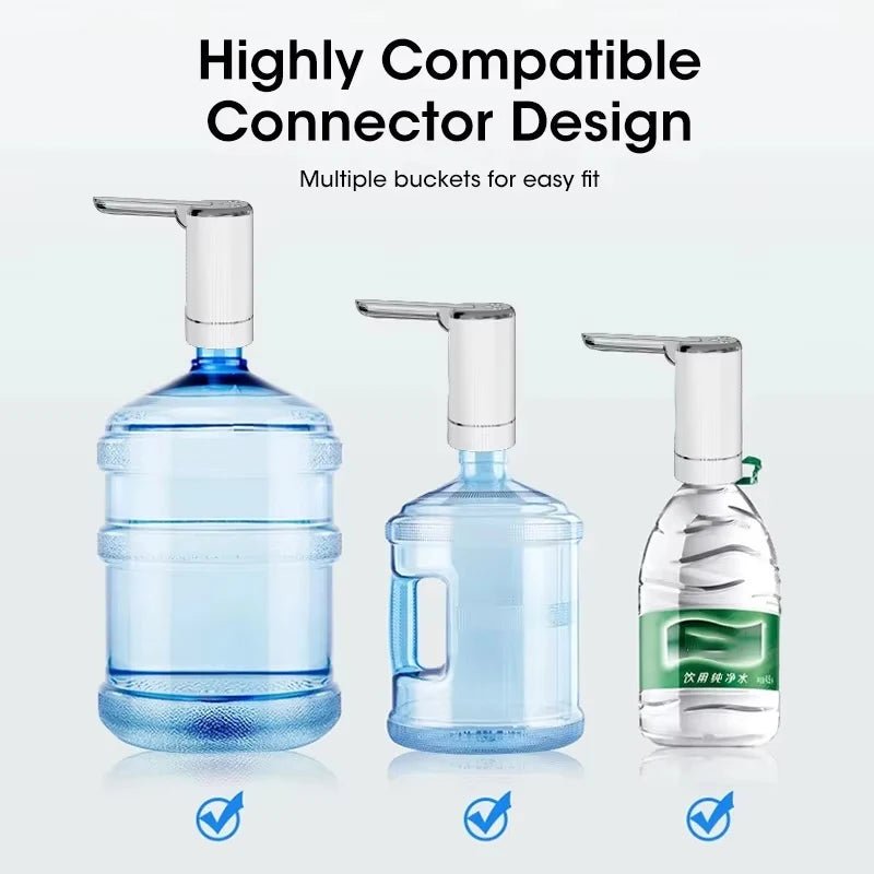 Pompe à Eau Électrique USB pour Bonbonne - Distributeur d'Eau Portable pour Maison, Bureau et Extérieur - Cuisine Chez Nadine
